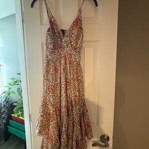 Angie Pink Maxi Sundress Sleeveless Spaghetti Strap